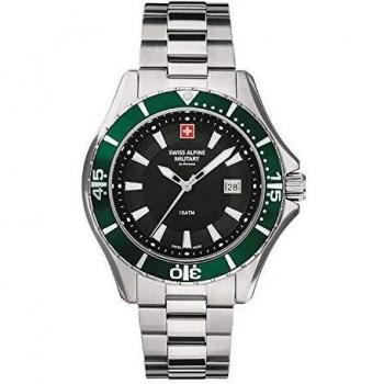 Reloj de Buceo Swiss Alpine Military 7040.1134, 45mm, 10ATM, Acero Inoxidable