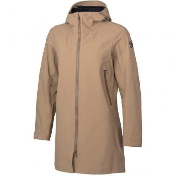 Chaqueta de mujer Ternua Half Moon Parka 2.0 3l con capucha, color beige, talla M