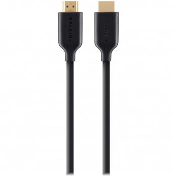 Belkin High-Speed HDMI Cable with Ethernet, 2m, Gold-Plated Connectors, Black