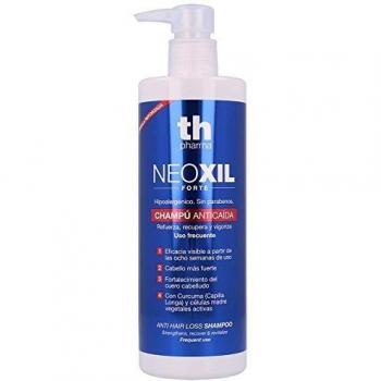 Thader Th Pharma - Champú Neoxil Forte Anti-Caída Hipoalergénico/Champú Anticaída Sin Parabenos con Curcuma y Células Madre Vegetales Activas Efecto Fortalecedor, 400 ml