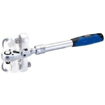 Alyco - Llave de Carraca Extensible con Cabeza Flexible, 1/2 - 192347