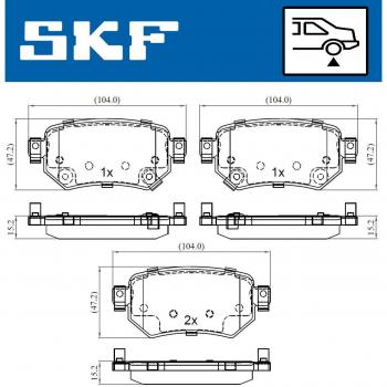 Pastillas de freno SKF VKBP 90497 A