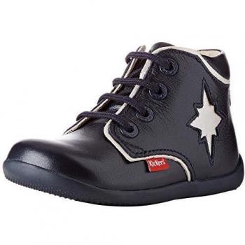 Kickers Birock, Botas Niñas, Azul