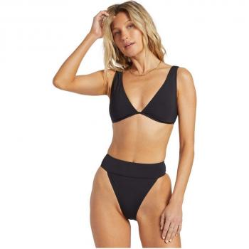 Braga de bikini de mujer Billabong Sol Searcher Aruba y pantalones cortos bermuda para dama Black Pebble XS