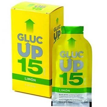 Gluc Up Gluc Up 15 - Glucosa, Sticks 30 ml. x 5 uds, Sabor limón, Indicado para bajadas de glucosa 140 ml