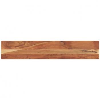 Tablero de mesa rectangular de madera maciza de Acacia 160x20x2,5 cm Marrón