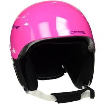 Cébé Pluma Junior Cascos de ski, Niñas, Shiny Pink Bear, 48-51 cm
