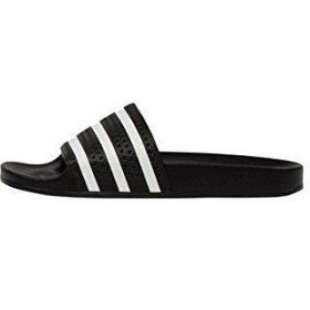 Adidas Adilette Slides for Men, Black/White, Size 6 US