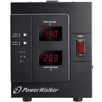 Regulador de Voltaje PowerWalker AVR 3000 SIV - 110-280V, 3000VA, 2400W, 1 Salida AC, Terminal, Eficiencia del 95%
