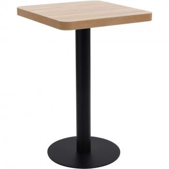 vidaXL Bistro Table Light Brown 50x50 cm MDF