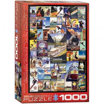 Railroad Adventures Vintage Puzzle - 1000 Pieces Eurographics