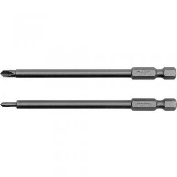 YATO YT-0493 - Bits de destornillador 2pcs - triwing: nr0x100mm; nr1x100mm 1/4hexagonal