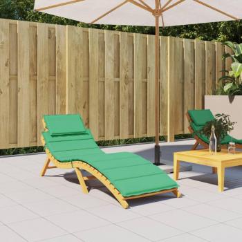 Cojín Lounger Verde en Tela Oxford 186x58x3 cm