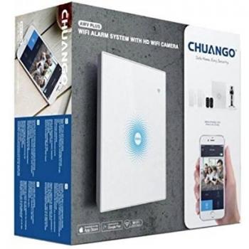 Sistema de Alarma y Smart Home WiFi - Panel WiFi con batería de Respaldo - 1 cámara IP WiFi 720p - 2 contactos magnéticos Puerta/Ventana - 1 Mando Control Remoto - Envío de notificaciones Push