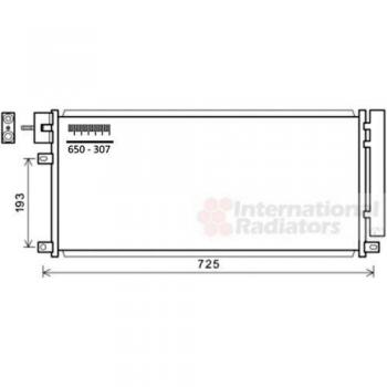 Condensador de aire acondicionado VAN WEZEL 37005634 IR PLUS