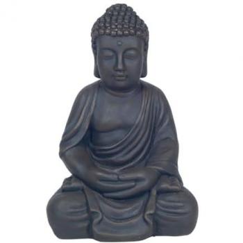 Signes Grimalt Decor and Go Buda Grande de Magnesia - Figuras de Budas al estilo Oriental, Material principal: Magnesia, Dimensiones: 17x23x35cm, Código: DG22845