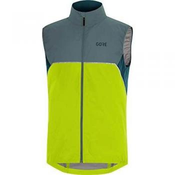 GORE WEAR R7 Partial Gore-Tex INFINIUM Chaleco, Hombre, Verde cítrico/Nórdico, S