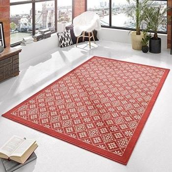 Hanse Home Design Terciopelo Alfombra Pelo Corto Tile, Polipropileno, Coral Crema, 80 x 300 x 0.9 cm