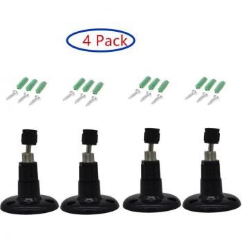 Soporte de Montaje en Pared Ajustable 360 Grados para Cámara Blink XT - Accesorios de Sistema de Seguridad para el Hogar (4 Uds.)