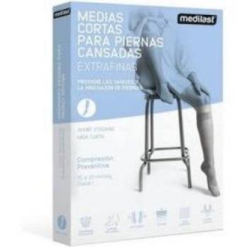 Medias de compresión Medilast Donna Media Corta T-M Negro Ref-220