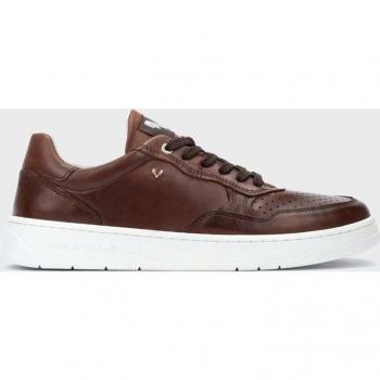 Zapatillas deportivas bajas de hombre en piel color marrón - Martinelli