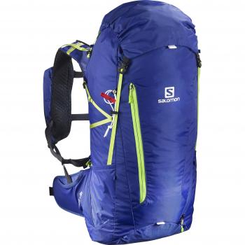 Salomon Peak 40 - Mochila ligera de senderismo 40 l, Azul y verde