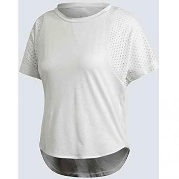 adidas W ID Mesh tee Camiseta de Manga Corta, Mujer, Blanco