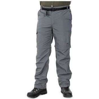 Trespass Pantalones Rynne Repelente de Mosquitos de Secado rápido para Hombre, Hombre, MABTTRN10002_CBNL, Gris Oscuro, L