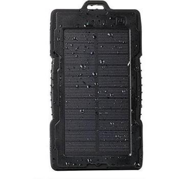 NexGadget Cargador Portátil Solar 13000mAh 2 USB Puertos Entrada de iPhone / Android