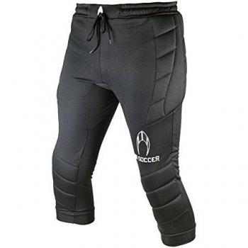 HOSoccer Pantalón de Portero 3/4 Logo Talla XL, Color Negro