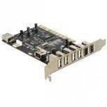 DeLOCK USB 2.0 + FireWire PCI Card - Accesorio