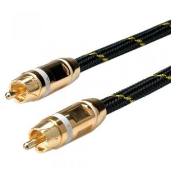 Cable RCA Roline Gold 5m Conectores Macho-Macho Blanco