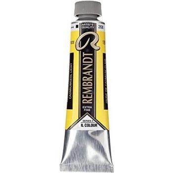 Talens Rembrandt - Excelentes colores de pintura al óleo - 40 ml - 208 Amarillo cadmio claro