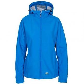 Trespass Chaqueta impermeable para mujer Aviana con capucha ajustable, Mujer, Chaqueta impermeable con capucha ajustable., FAJKSSO10003_VBBL, Azul vibrante, L