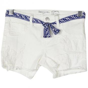 Short Engelmo Niña Desigual - Color - Blanco, Talla - 7/8