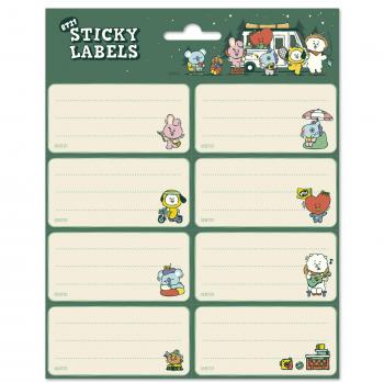 Etiquetas adhesivas BT21 Outdoor Weekend