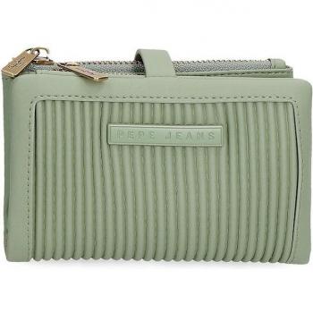 Cartera con monedero extraíble Pepe Jeans Aurora verde