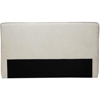 Cabecero de cama de tela efecto aterciopelado natural 196 cm Marcia