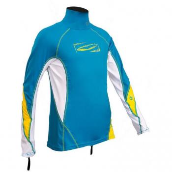 2018 GUL Junior Long Sleeve Rash Vest Crip / White RG0344-B4 Junior Sizes - JUNIOR EXTRA EXTRA LARGE
