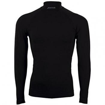 Joma Brama Classic - Camiseta térmica de manga larga para niños, color negro, talla 8-10 años
