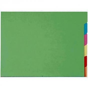 Exacompta 336000E - 10 Juegos de 6 Subcarpetas con Separadores Super 250 para Armarios, Color