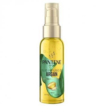 Pantene Pro-V Aceite de Argán 100ml - Cabello Liso y Efecto Seda, Sin Aclarado