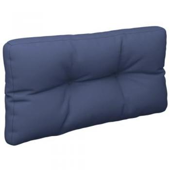 Cojín para sofá de palets tela azul marino 80x40x12 cm
