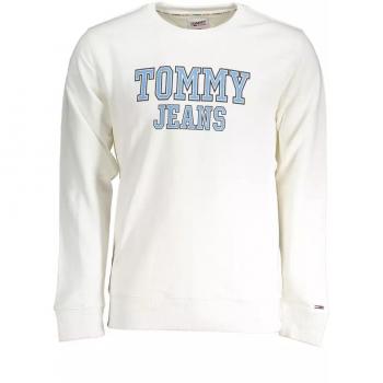 Classic Regular Fit Long-Sleeve Cotton Sweatshirt with Round Neck - Tommy Hilfiger - White - XL