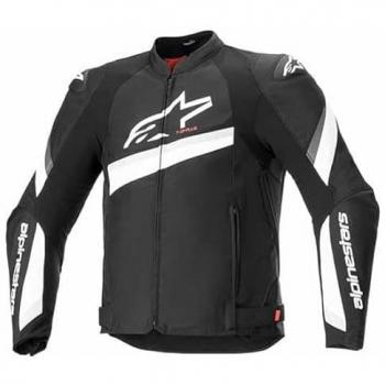 Chaqueta textil de moto Alpinestars T-GP Plus R V4 Negro-Blanco 2XL