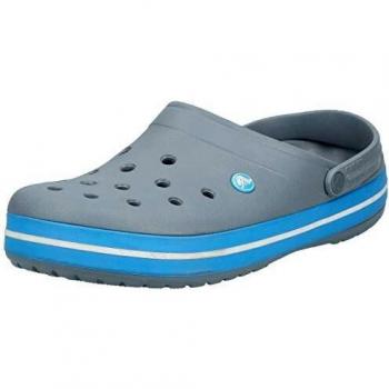Crocband Unisex Clogs - Gray, Size 46-47