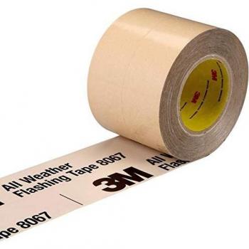 3M All Weather Flashing Tape 8067 Tan, 3 in x 75 ft Slit Liner