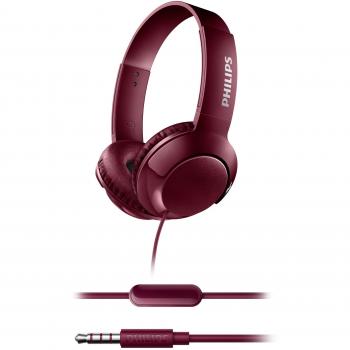 Philips BASS+ SHL3075RD - Auriculares con micrófono