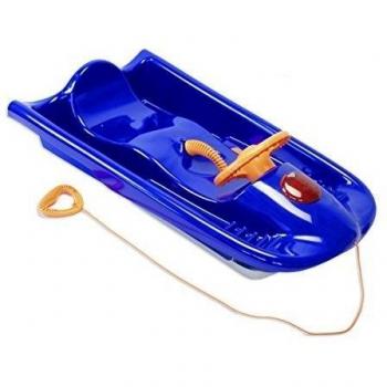 KHW Rodel Snow Flyer Deluxe - Deslizador de nieve, color azul / naranja