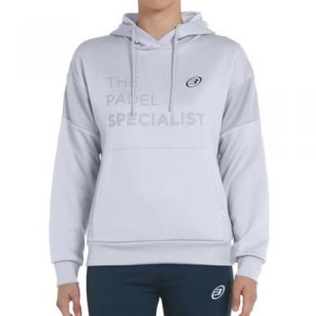 Sudadera con Capucha Bullpadel Naos Mujer Gris Azul